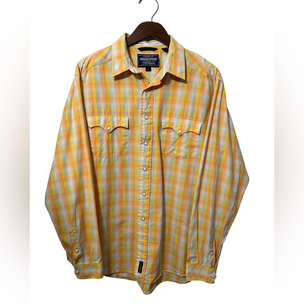 Panhandle Slim Rough Stock Pearl Snap Shirt Size Large
